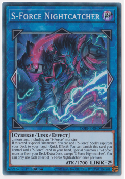 S-Force Nightcatcher (Super Rare) single card from Yu-Gi-Oh