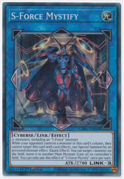 S-Force Mystify (Super Rare) single card from Yu-Gi-Oh