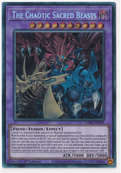 The Chaotic Sacred Beasts (Secret Rare) single card from Yu-Gi-Oh