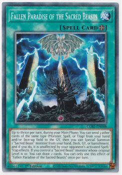 Fallen Paradise of the Sacred Beasts (Common) single card from Yu-Gi-Oh
