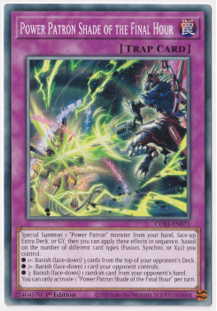 Power Patron Shade of the Final Hour (Common) single card from Yu-Gi-Oh