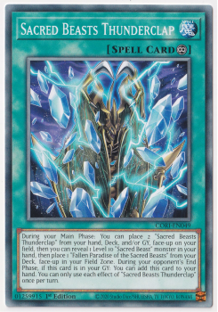 Sacred Beasts Thunderclap (Common) single card from Yu-Gi-Oh
