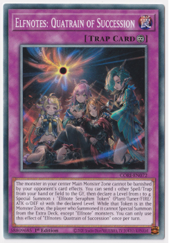 Elfnotes: Quatrain of Succession (Common) single card from Yu-Gi-Oh
