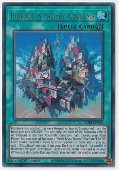 Hideout in the Sky, Coulomb (Ultra Rare) single card from Yu-Gi-Oh