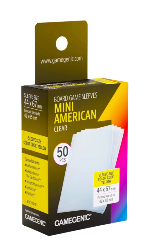 44 x 67 card sleeves Gamegenic - Matte Mini American (50) - Sized Boardgame making it easy to maintain consistent organization and color Ryker | Memoir '44 Card