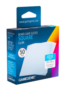Gamegenic Board Game Sleeves Square Clear 73x73 (50 Ct.)