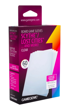 Gamegenic Board Game Sleeves Scythe Clear 72x112 (50 Ct.)