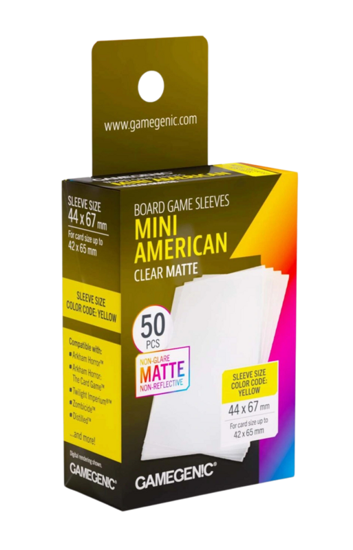 44x67 card sleeves Prime Mini American - Sized 44 x 67 mm even during heavy use Paladin Sleeves Galahad Matte 44x67,