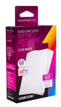 Gamegenic Board Game Sleeves Scythe Clear Matte 72x112 (50 Ct.)