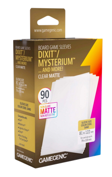 Gamegenic Board Game Sleeves Dixit Clear Matte 81x122 (50 Ct.)