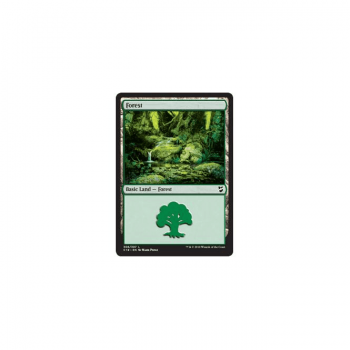 Forest : COMMANDER 2018 306/307 - Magic the Gathering Single Card