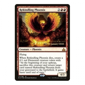 Magic the Gathering PROMOTIONAL PRERELEASE Single Card : #459 Rekindling Phoenix