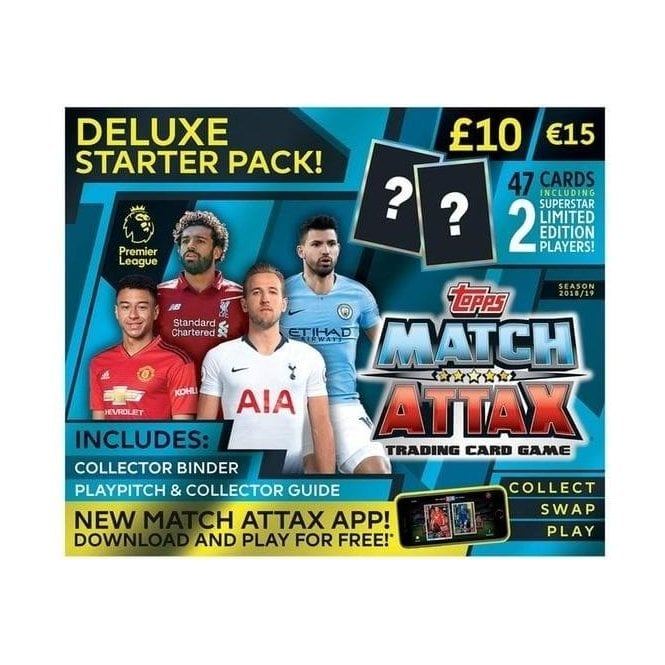 Match Attax Premier League 18/19 Trading Cards Deluxe Starter Pack