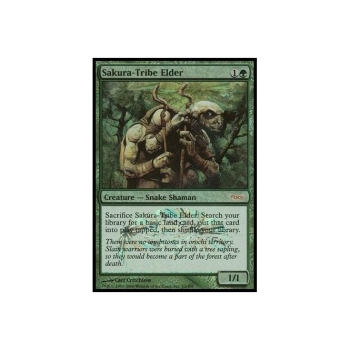 Magic the Gathering PROMOTIONAL JUNIOR SUPER SERIES Single Card : #001 Sakura-Tribe Elder