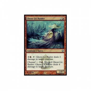 Magic the Gathering PROMOTIONAL RELEASE Single Card : #004 Ghost-Lit Raider