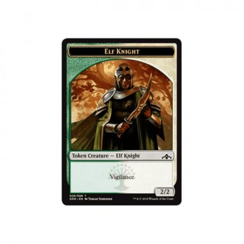 Elf Knight (TOKEN) : GUILDS OF RAVNICA TOKEN 06/08 - Magic the Gathering Single Card