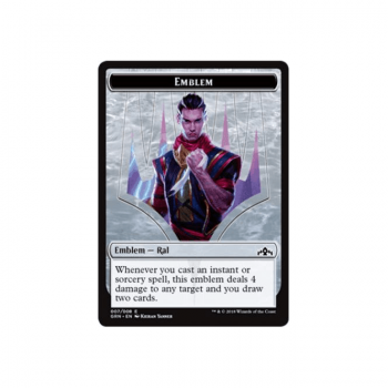 Emblem - Ral (TOKEN) : GUILDS OF RAVNICA TOKEN 07/08 - Magic the Gathering Single Card