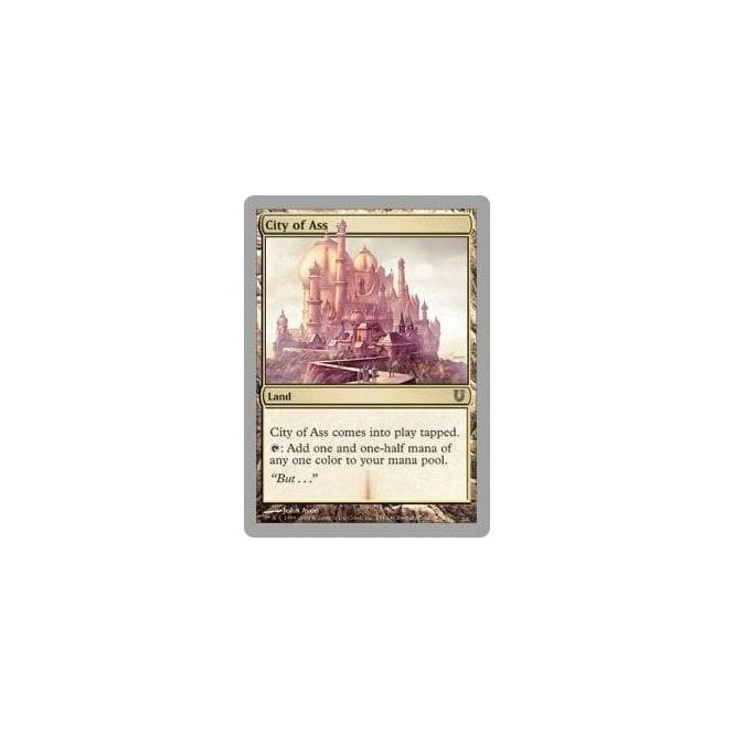Magic the Gathering [052] UNHINGED Single Card - 134/141 : City of Ass |  Chaos Cards