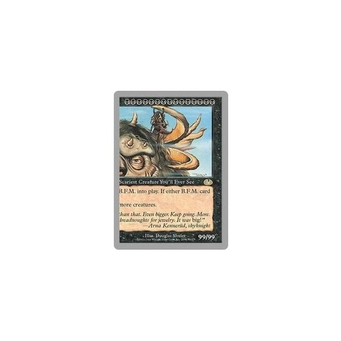 bfm mtg card Magic: the Gathering - B.F.M. 1 (Big Furry Monster) Keep going Magic: The Gathering - B.F.M.