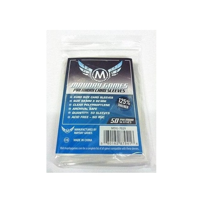 Mayday Sleeves Euro Size (59 x 92 mm) Premium Thick | Chaos Cards Mayday Sleeves Euro Size (59 x 92 mm) Premium Thick | Chaos Cards