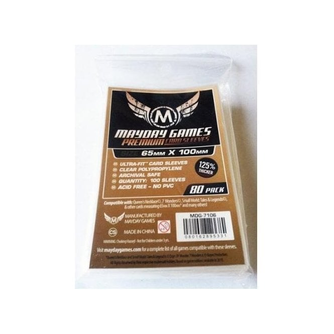 65x100 card sleeves Sultan Supply Premium Sleeves: 65 x 100 mm Zircon (100 microns) Gaming Library for cards measuring up to 65X100mm Ultra Pro Board Game Sleeves