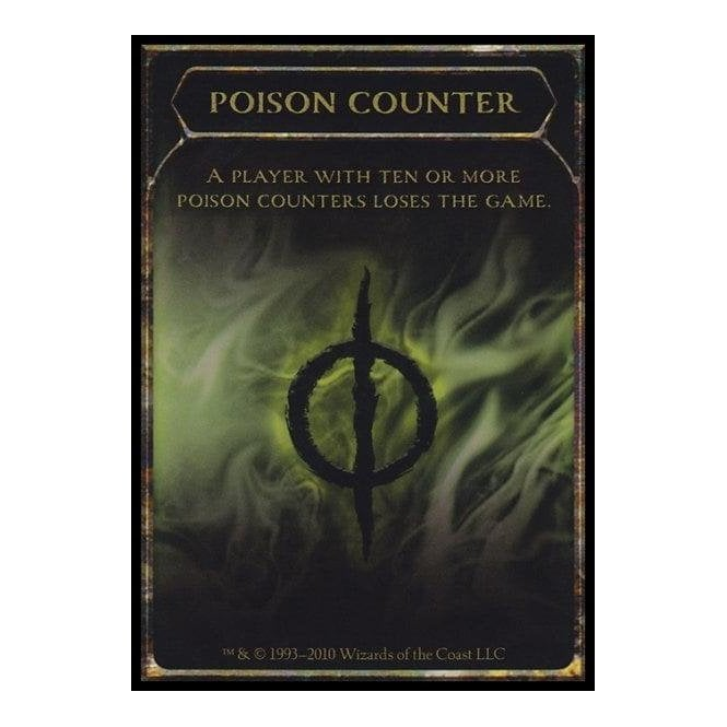 Magic the Gathering [089] SCARS OF MIRRODIN Single Card - TOKEN 10/10 :  Poison Counter | Chaos Cards