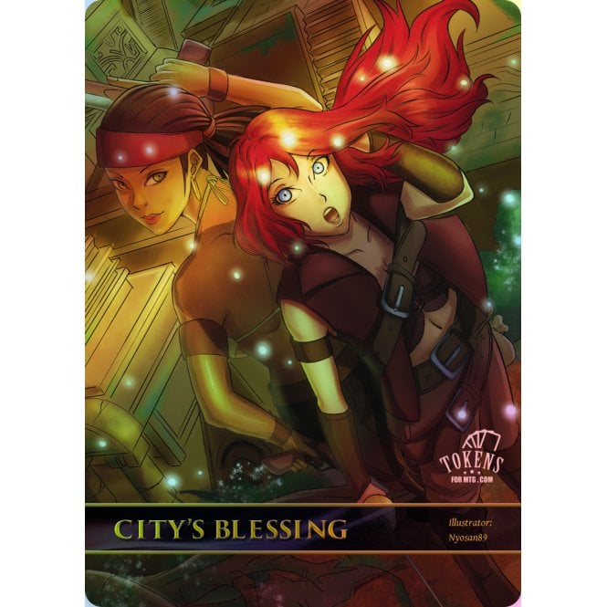 Japanese Manga Style Tokens for MTG - City's Blessing (FOIL) Japanese Manga Style Tokens for MTG - City's Blessing (FOIL)
