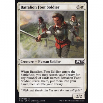 Battalion Foot Soldier : MAGIC 2020 007/280 - Magic the Gathering Single Card