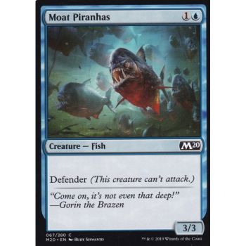 Moat Piranhas : MAGIC 2020 067/280 - Magic the Gathering Single Card