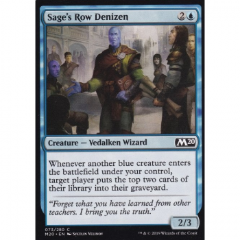 Sage's Row Denizen : MAGIC 2020 073/280 - Magic the Gathering Single Card