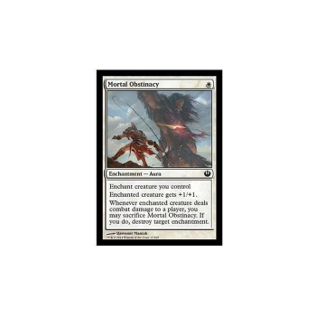 Mortal Obstinacy : JOURNEY INTO NYX 017/165 - Magic the Gathering Single Card