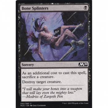 Bone Splinters : MAGIC 2020 092/280 - Magic the Gathering Single Card