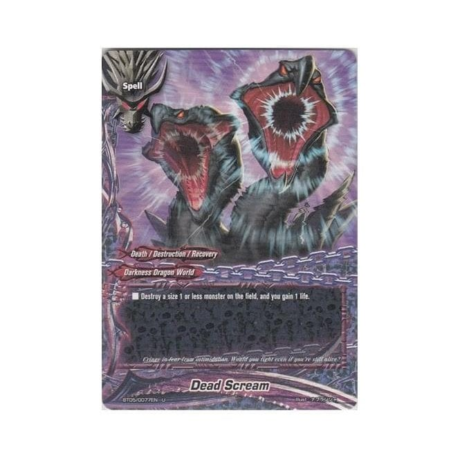 Future Card Buddyfight Card BT050077 Dead Scream (FOIL) Chaos Cards