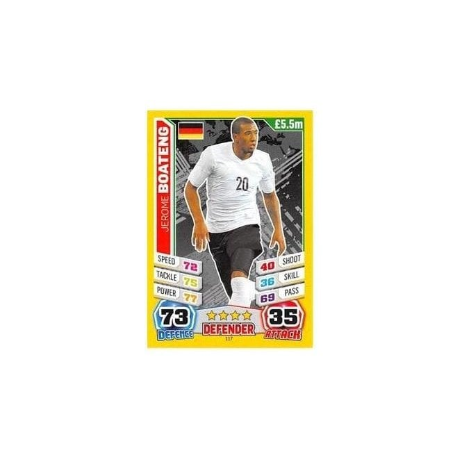 MATCH ATTAX ENGLAND 2014 Single Card : #117 Jerome Boateng ...
