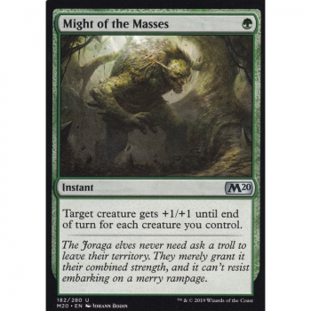 Might of the Masses : MAGIC 2020 182/280 - Magic the Gathering Single Card