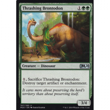 Thrashing Brontodon : MAGIC 2020 197/280 - Magic the Gathering Single Card
