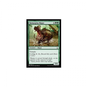 Rampaging Hippo : HOUR OF DEVASTATION 128/209 - Magic the Gathering Single Card