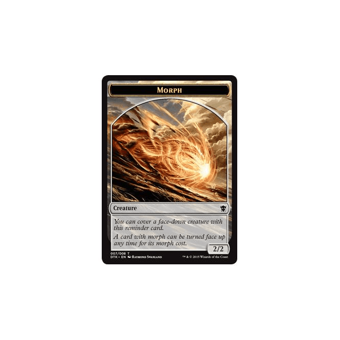 Morph (TOKEN) DRAGONS OF TARKIR TOKEN 07/08 Magic the Gathering Single Card