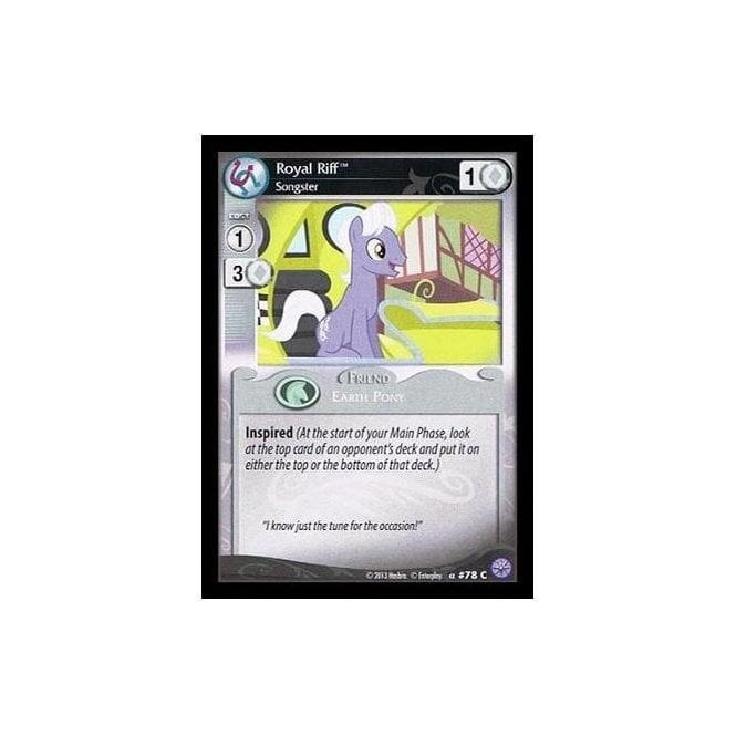 Royal Riff Mlp MY LITTLE PONY Single Card PREMIERE - 078/211 : Royal Riff, Songster ...