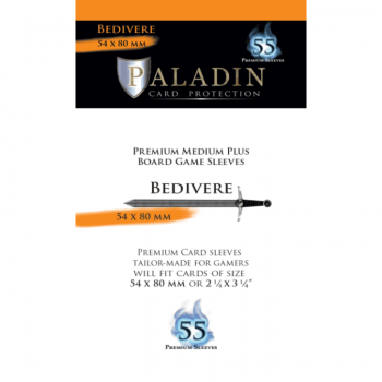 Paladin Board Game Premium Sleeves : Bedivere Medium Plus (55)
