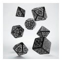 Q Workshop Steampunk Clockwork Dice Set : Black / White - Image 2
