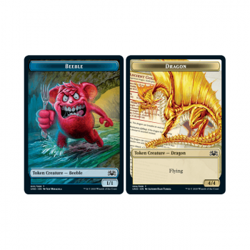 Beeble 1/1 // Dragon 4/4 (TOKEN) : UNSANCTIONED Token - 01 - Magic the Gathering Single Card