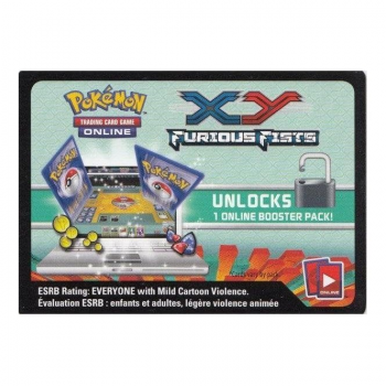 Pokemon Code Card : XY Furious Fists for Online Play only - X 1