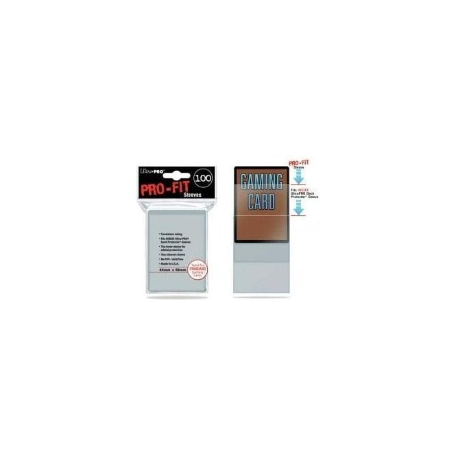 Ultra PRO Small Pro-Fit Card Sleeves (100 Pack) – Clear, 60 X 87mm – Perfect Fit For Trading Cards