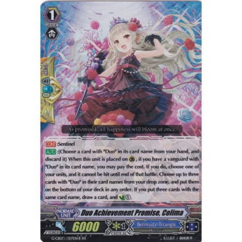 Duo Achievement Promise, Colima (Black) : G-CB07-017 - Cardfight!! Vanguard Single Card