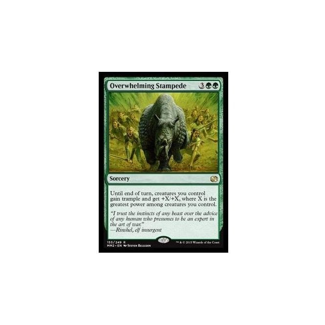 Overwhelming Stampede : MODERN MASTERS 2015 153/249 - Magic the ...