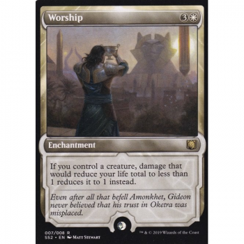 Worship (FOIL) : SIGNATURE SPELLBOOK GIDEON 007/008 - Magic the Gathering Single Card