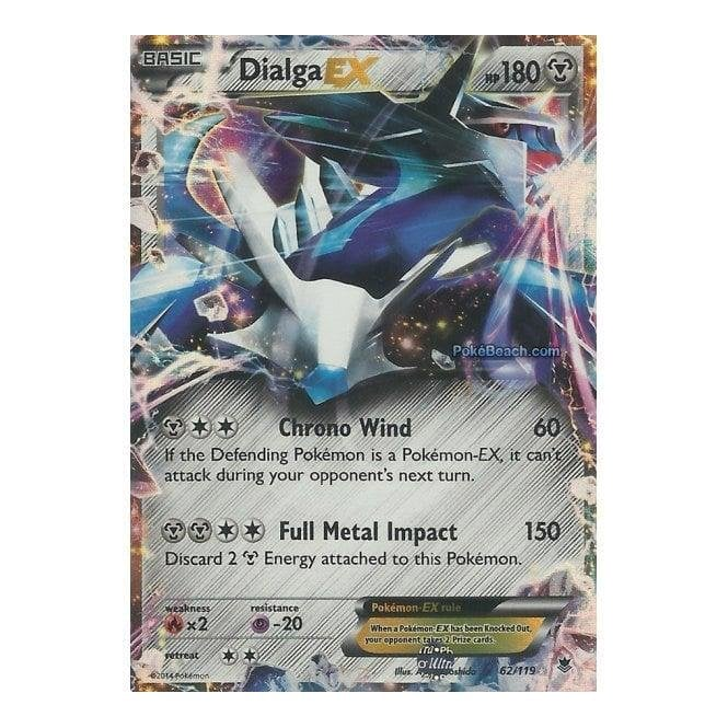 Pokemon Single Card XY - PHANTOM FORCES - 062/119 : Dialga EX | Chaos Cards Pokemon Single Card XY - PHANTOM FORCES - 062/119 : Dialga EX | Chaos Cards