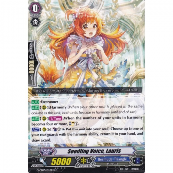 Seedling Voice, Lauris : G-CB07-043 - Cardfight!! Vanguard Single Card