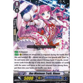 Duo Minimum Truth, Rhone (White) : G-CB07-045 - Cardfight!! Vanguard Single Card